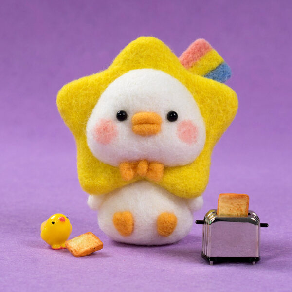 3Flying Capybara Wool Felt - Image 6