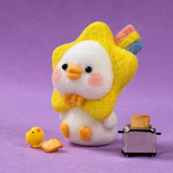 3Flying Capybara Wool Felt - Image 5