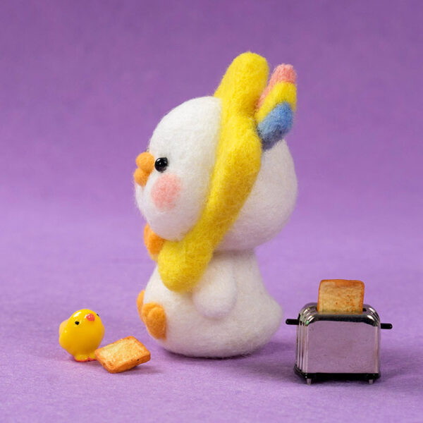 3Flying Capybara Wool Felt - Image 4